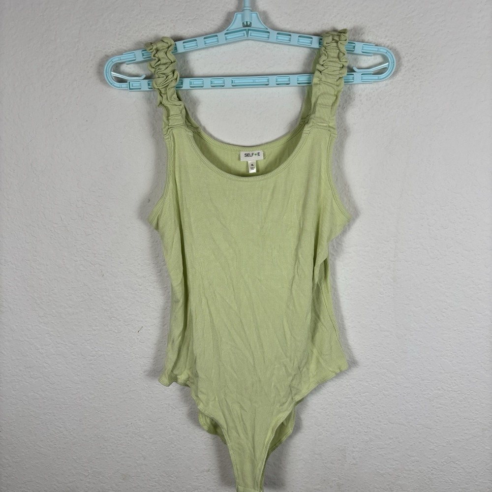 Selfie Womens Blouse Shirt Top Sz XL Sleeveless Comfort Body Suit Excellent